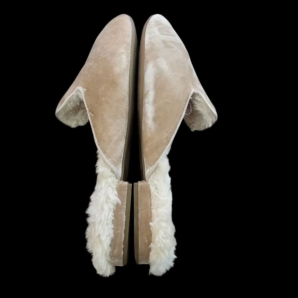 Birdies Phoebe Faux Fur Mule in CreamFaux Fur - Picture 9 of 12